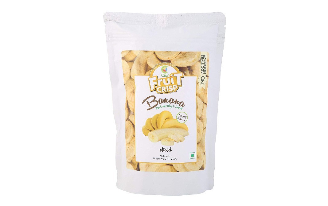 Cira Fruit Crisp Banana Sliced   Pack  60 grams